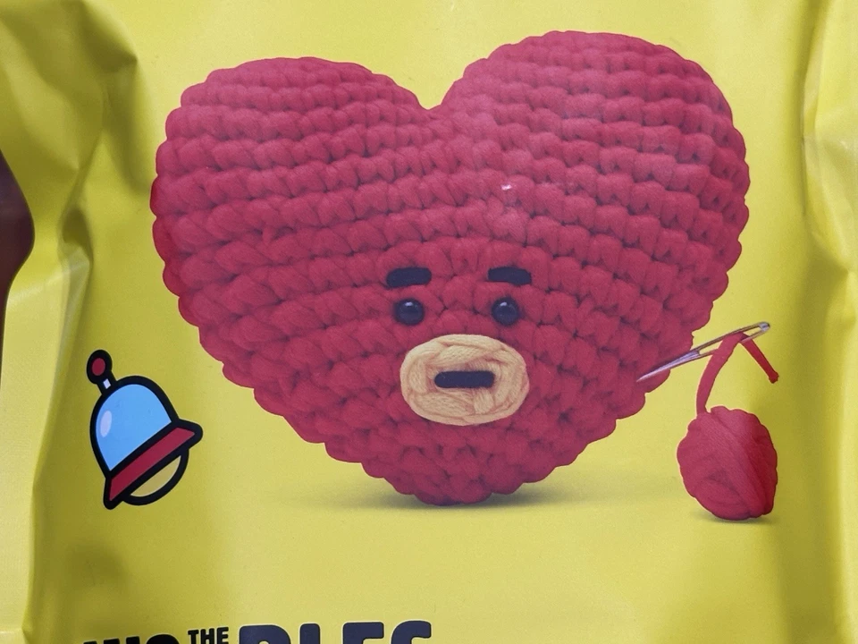 Woobles TATA Red Heart BT21 набор для начинающих научиться вязать крючком - новый - бесплатная доставка - Изображение 4 из 4