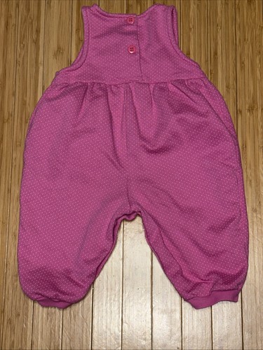 Vtg Disney Babies Romper Pink Polka Dot Baby Mickey Plush Pocket Pal Embroidered - Picture 8 of 12
