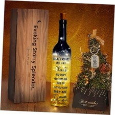 2025 Unique Friendship Gifts for Women - Wine Bottle Lights with Cork, Black