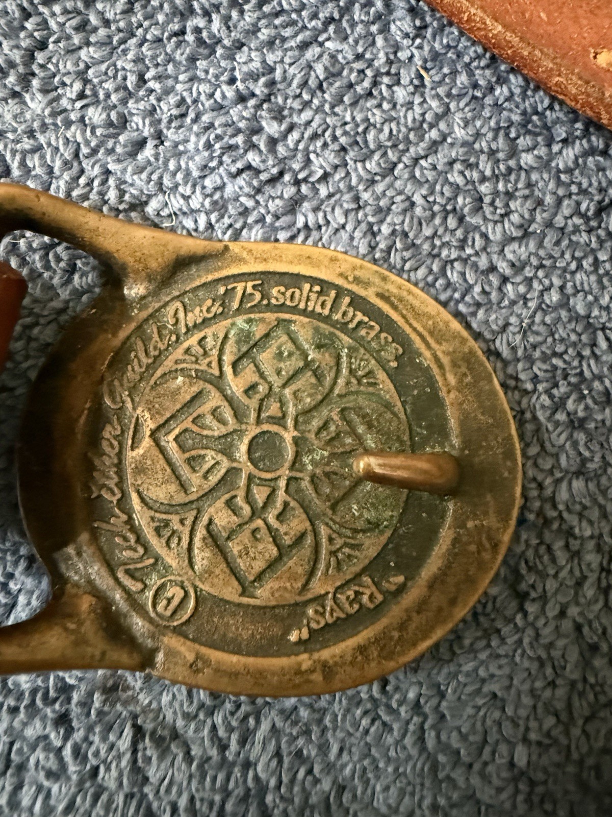 Tech Ether Guild Rays 1975 Belt Buckle Solid Bras… - image 23