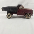 Vintage Metal Tonka Orange Dump Truck Pressed Steel