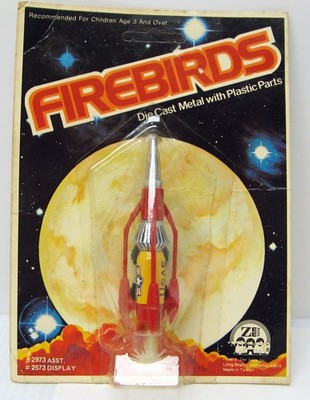 Rare Firebirds 3 1/2'' USAF Firebird 3 spaceship Zee Toys MOC
