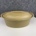 Vintage Grespots Digoin Size No 3 French Oval Roasting Casserole Dish Ovenware