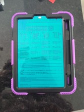 iPad Protective Case Purple 🟣 and Black With Stand And Holder