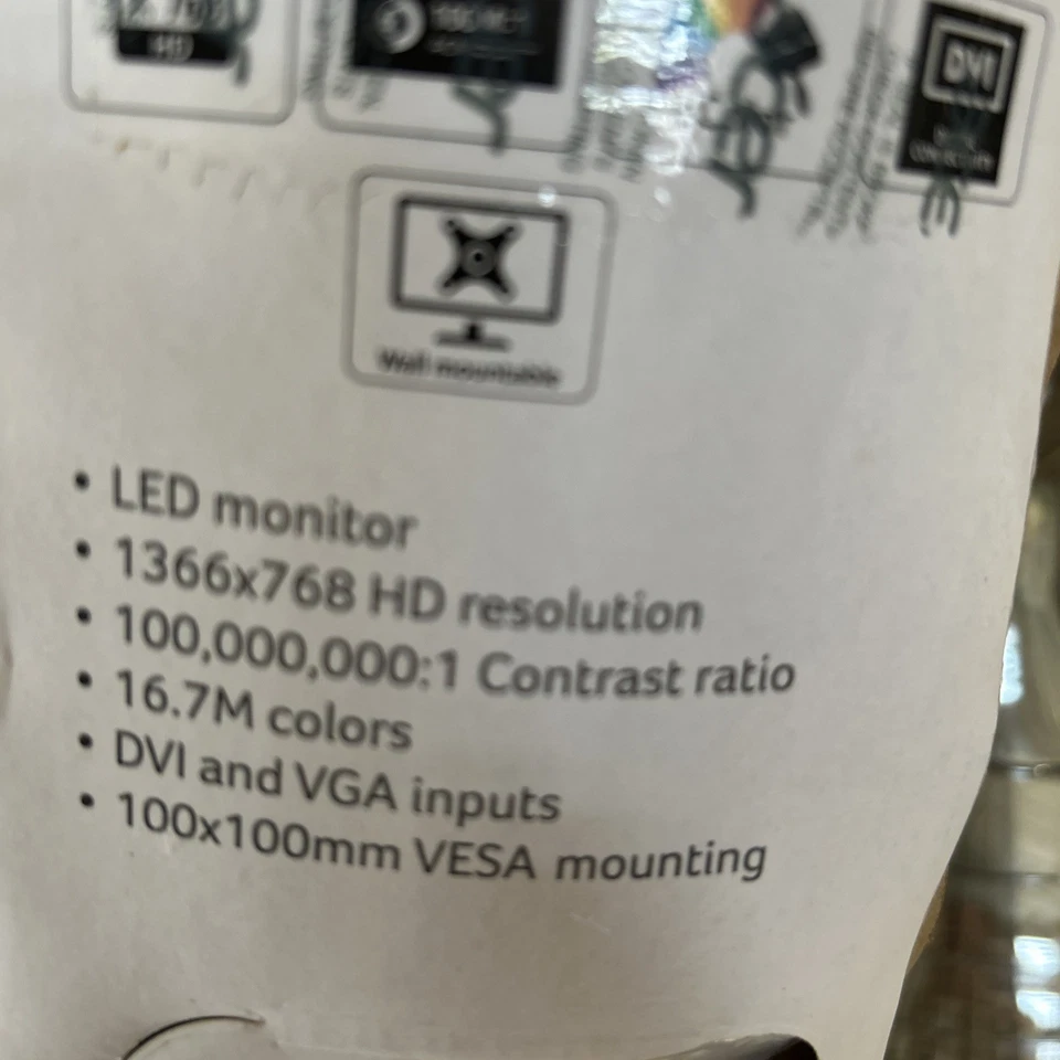 Acer 19.5-inch Widescreen LCD LED Monitor-K202HQL Mercury free - Image 4 of 4