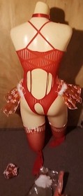 Avidlove Christmas Lingerie Set for Women Sexy Santa Costume (M5)