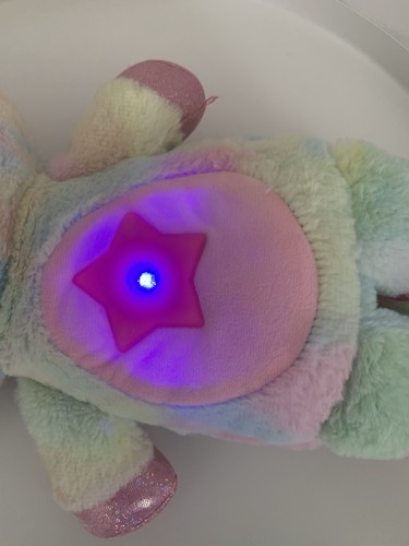 Star Belly Dream Lites Blue Teddy Bear Plush Room Light Up Sensory Soft Toy 13” - Picture 10 of 13