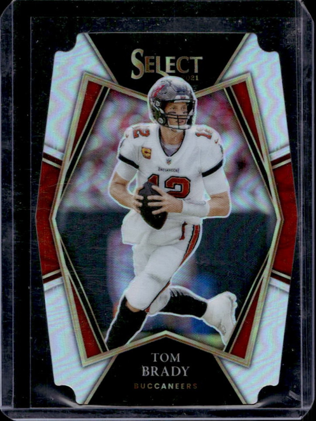 2021 Panini Select Tom Brady Silver Prizm Die Cut Premier Level #101 Buccaneers