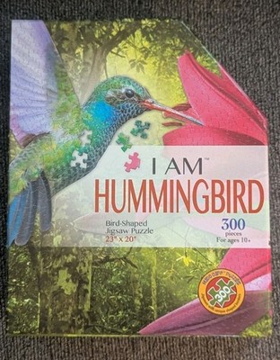 Madd Capp I AM Hummingbird 300-Piece Bird-Shaped Interlocking Cardboard Puzzle