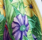 MCM Paris Floral 100% Silk Scarf Blue Butterfly 34" Made in France Hand rolled — photo 4