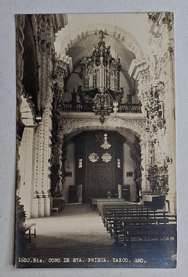 Taxco Guerrero Mexico Church of Santa Prisca y San Sebastian RPPC Postcard UNP