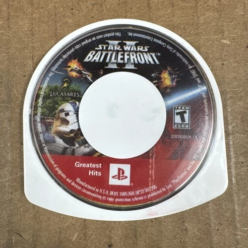 Star Wars Battlefront II Sony PlayStation Portable PSP UMD Game Disc Tested