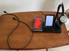 Yealink WH66 DECT Wireless Headset, Base station and phone charger Used