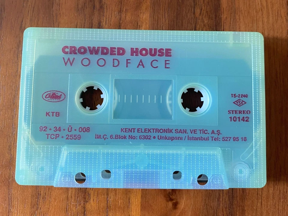 Very Rare & Green - Crowded House WOODFACE Album Cassette - Image 4 of 4