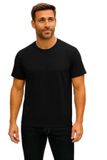 Men's Black crew neck t-Shirts| white |multipack  | Soft Cotton | 5X - Large