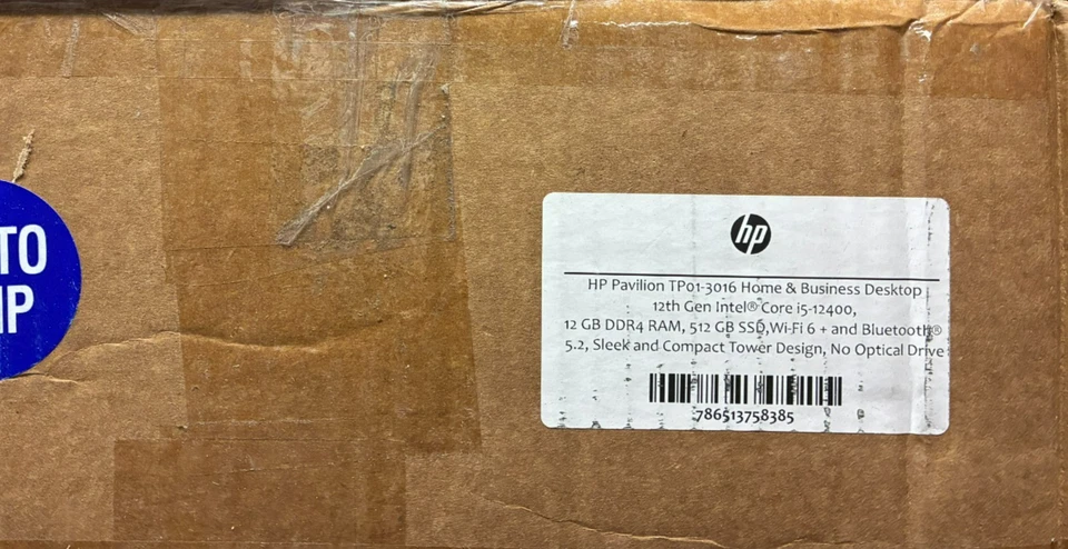 HP - TP01-3016 - Desktop Computer - i5-12400 12GB Memory 512GB SSD - White - Image 3 of 3