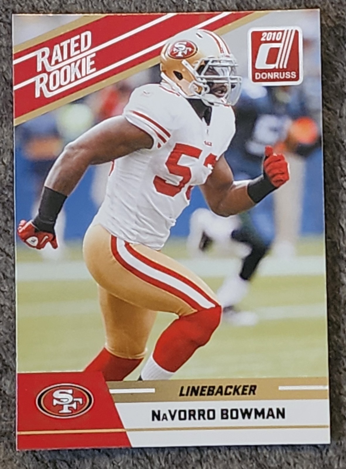 NaVorro Bowman #78 Football Cards 2010 Panini Donruss Rated Rookies trading card — raw and PSA graded price guide