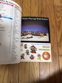 Vtg 1987 NES Official Nintendo Player's Guide w/ Sticker Sheet Stadium Events