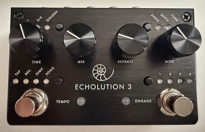 Neu: Pigtronix Echolution 3, Stereo Delay Pedal mit Multi Tap und Midi