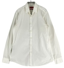 Hugo Boss Men Slim Fit Long Sleeve Formal Shirt Size M - 40 15 3/4
