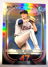 2021 Bowman Chrome Tarik Skubal Bowman Scouts Top 100 #BTP-47 Rookie RC Tigers