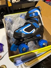 Mammygol Kids Roller Skates for Girls, Size Small S Light up quad skates NEW
