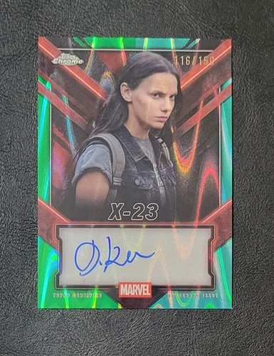 2025 Topps Chrome Deadpool Dafne Keen X-23 AUTO Green/Aqua RayWave 116/150