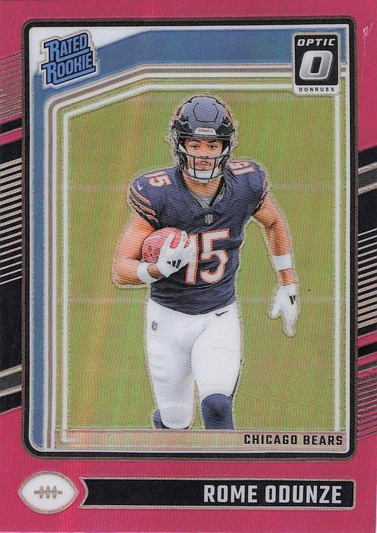 2024 Donruss Optic #286 Rome Odunze Pink