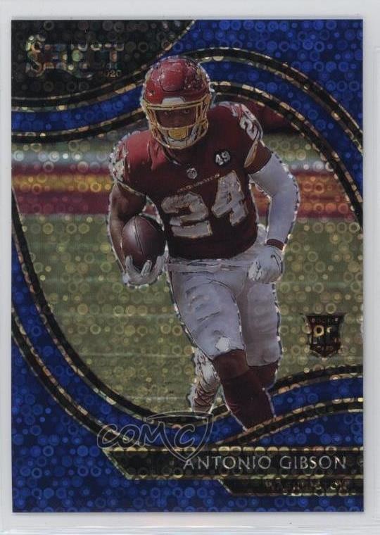 2020 Panini Select Field Level Blue Disco Prizm 23/25 Antonio Gibson #372 08bp