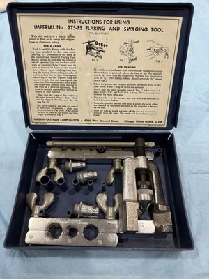 Imperial Eastman Tubing Tool Kit Flaring Cutting Bending Set USA Chicago