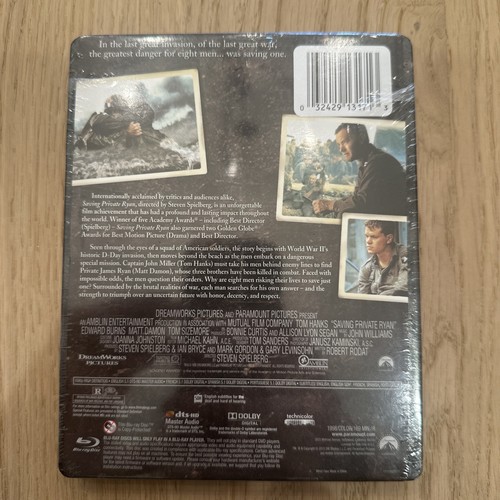 Saving Private Ryan Steelbook Blu-ray Limited Edition Brand New with Protector - Picture 4 of 6
