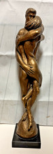 Vintage Original Austin Body and Soul Nude Lovers Statue Sculpture J. Cox 1970