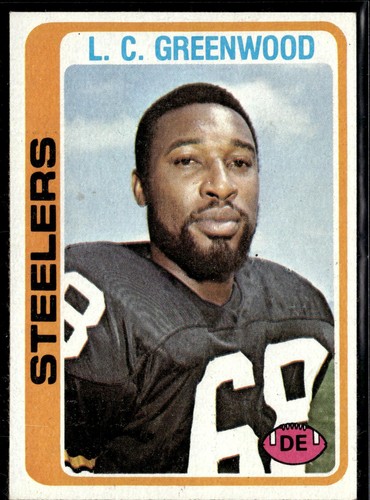 1978 Topps #145 L.C. Greenwood quasi nuovo Pittsburgh Steelers - Foto 1 di 2