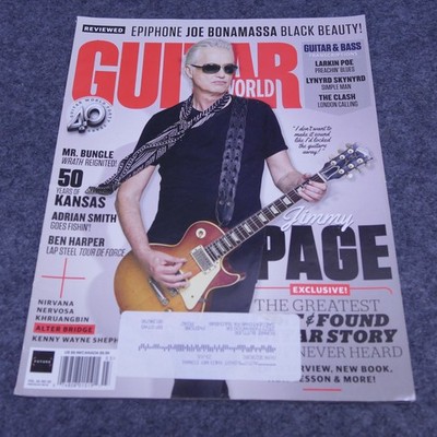 Guitar World Magazine Jimmy Page Mr. Bungle Kansas March 2021 Vol 42 No 3