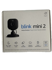 Blink Mini 2 1080p Security Camera with Built-in Mic - Black NEW OPEN  