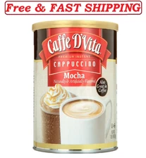 Caffe D'Vita Premium Instant Mocha Cappuccino, 16 oz Canister