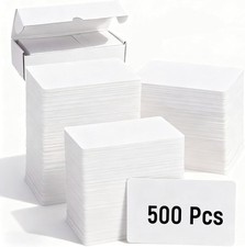 500 Pack CR80 PVC ID Cards 30Mil Blank White Plastic Badge Printer Cards