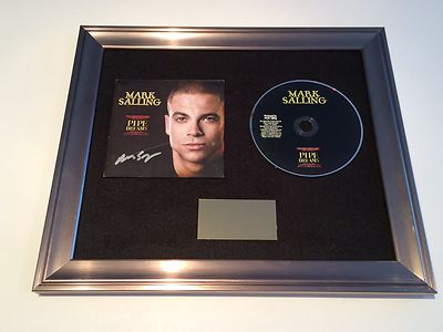 SIGNIERT/AUTOGRAMMIERT MARK SALLING - PFEIFENTRÄUME GERAHMTE CD-PRÄSENTATION. GLEE PUCK