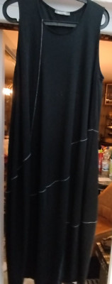 Kleid von Alembika,Schwarz/Weiss,L ca130cm,B ca50cm,Mischgewebe