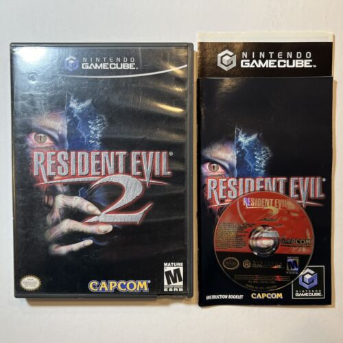 Resident Evil 2 Nintendo Gamecube Complete CIB Manual Tested - Afbeelding 1 van 7