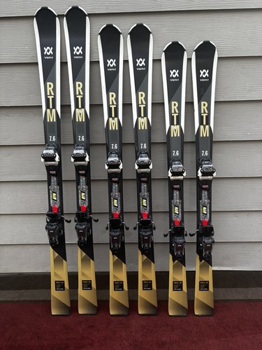 Volkl RTM 7.6 Skis w/ Marker FDT 10 Grip Walk Bindings Great Condition All Sizes
