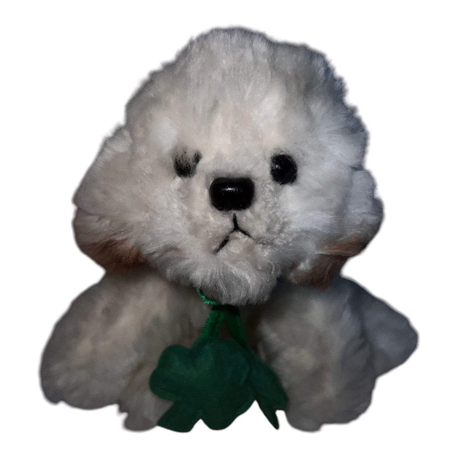Russ Dog stuffed Animal Muffin Bichon Frise Maltese Puppy White Shamrock Irish