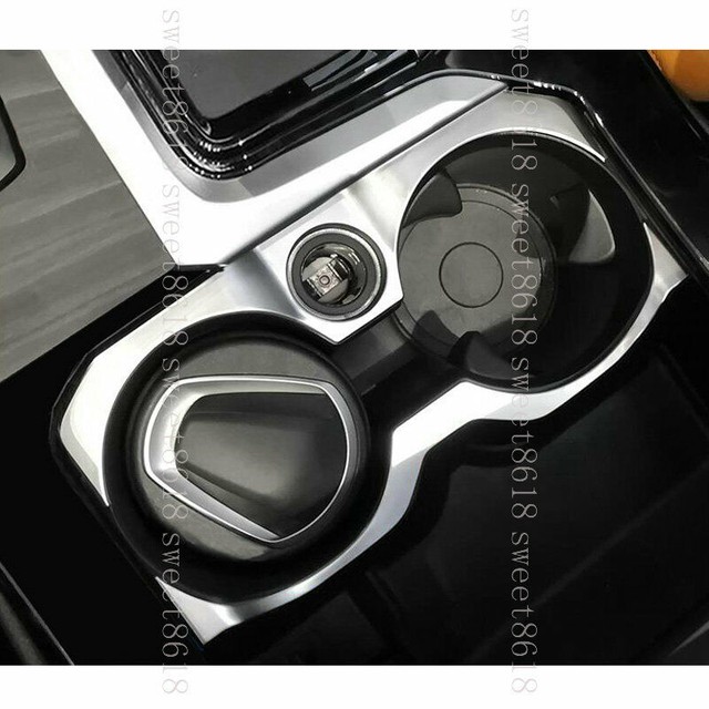 Silvery Chrome ABS Center Cup Holder Cover Trim For BMW X3 G01 1819 X4