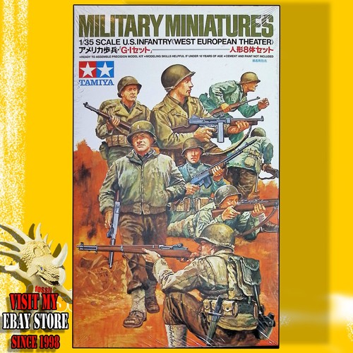 TAMIYA 35048 1/35 MILITARY MINIATURES: U.S. INFANTRY, WESTERN EUROPEAN THEATER - Picture 4 of 4