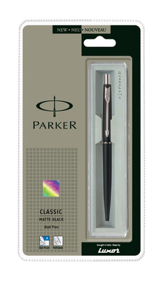 NEW PARKER CLASSIC MATTE BLACK CT BALL POINT PEN WITH LOWEST