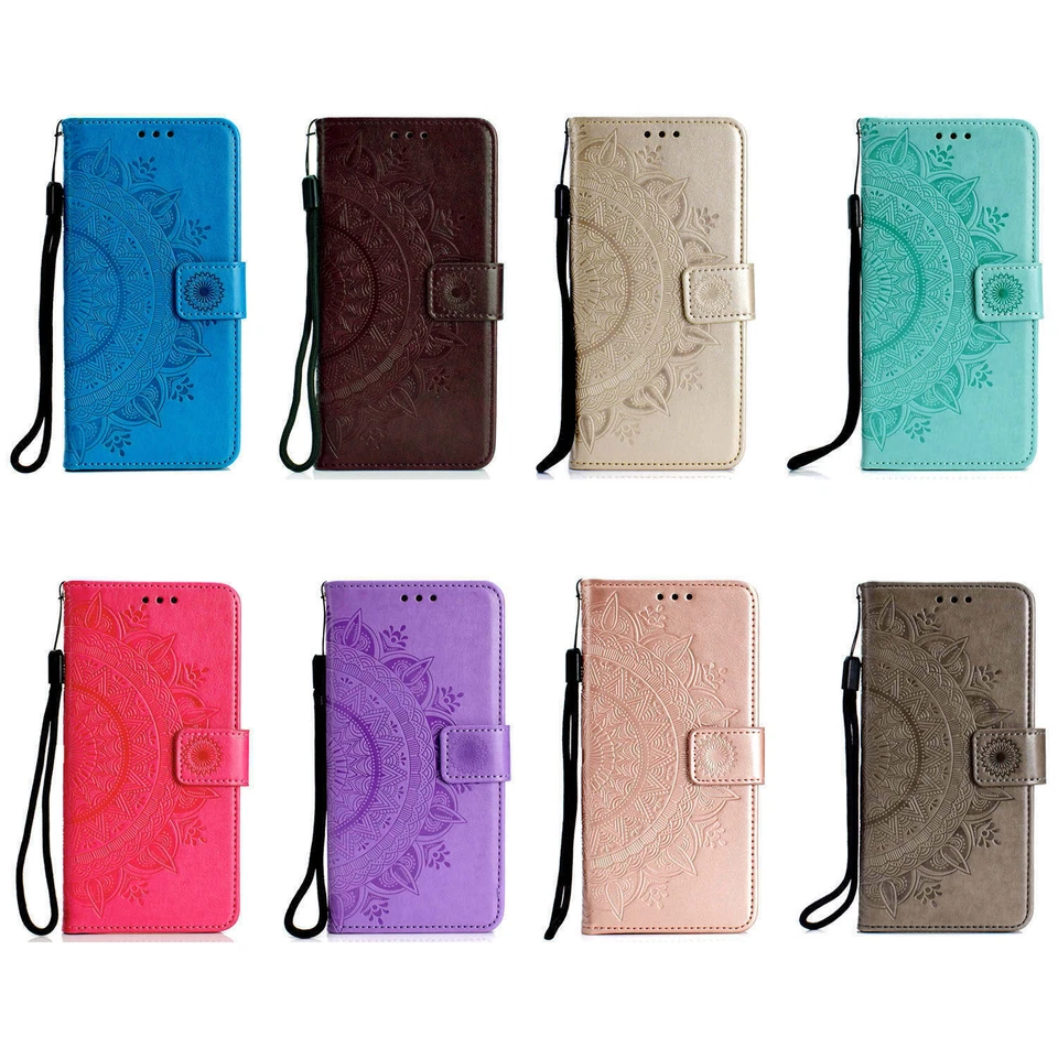 Leather Wallet Case For Samsung Galaxy S22 S21 S20 Plus Note 10 S9 S8 Card Cover - Image 2 of 4