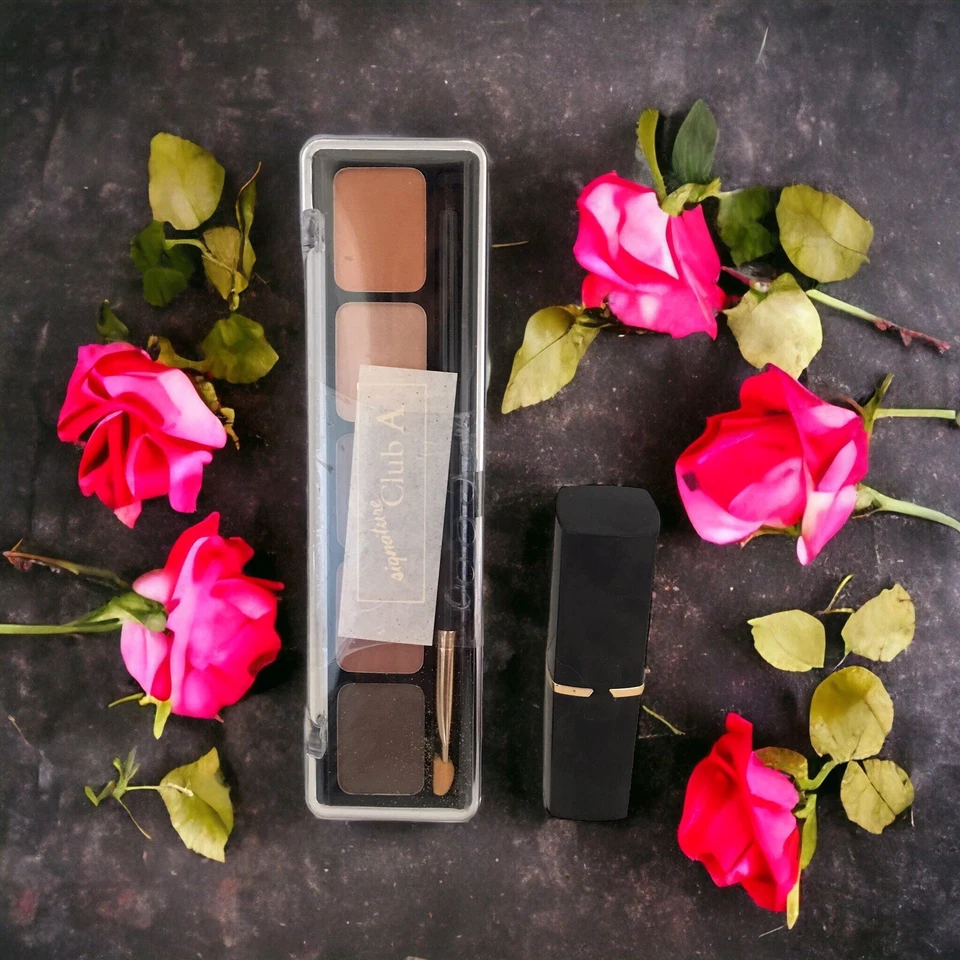 Signature Club A by Adrienne Arpel Eyeshadow Palette 0.35oz + True Rose Lipstick - Image 3 of 4