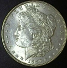 1886-P Morgan Silver Dollar - AU - Free Shipping