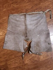 Vintage LEATHER CHAPS Farrier Great Grandpas Cowboy Chaps
