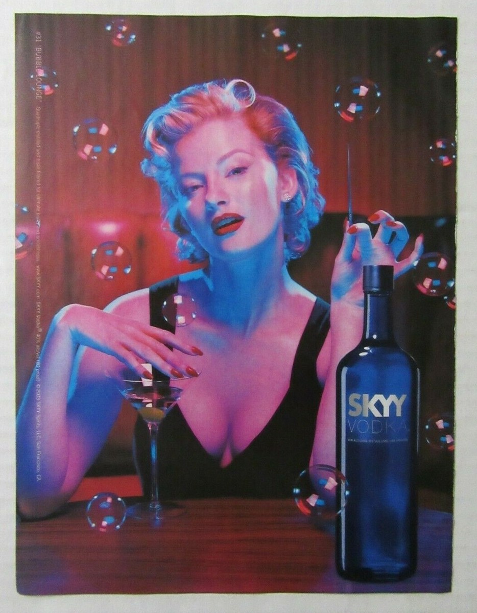 2003 SKYY VODKA Magazine Ad - Bubble Lounge | eBay